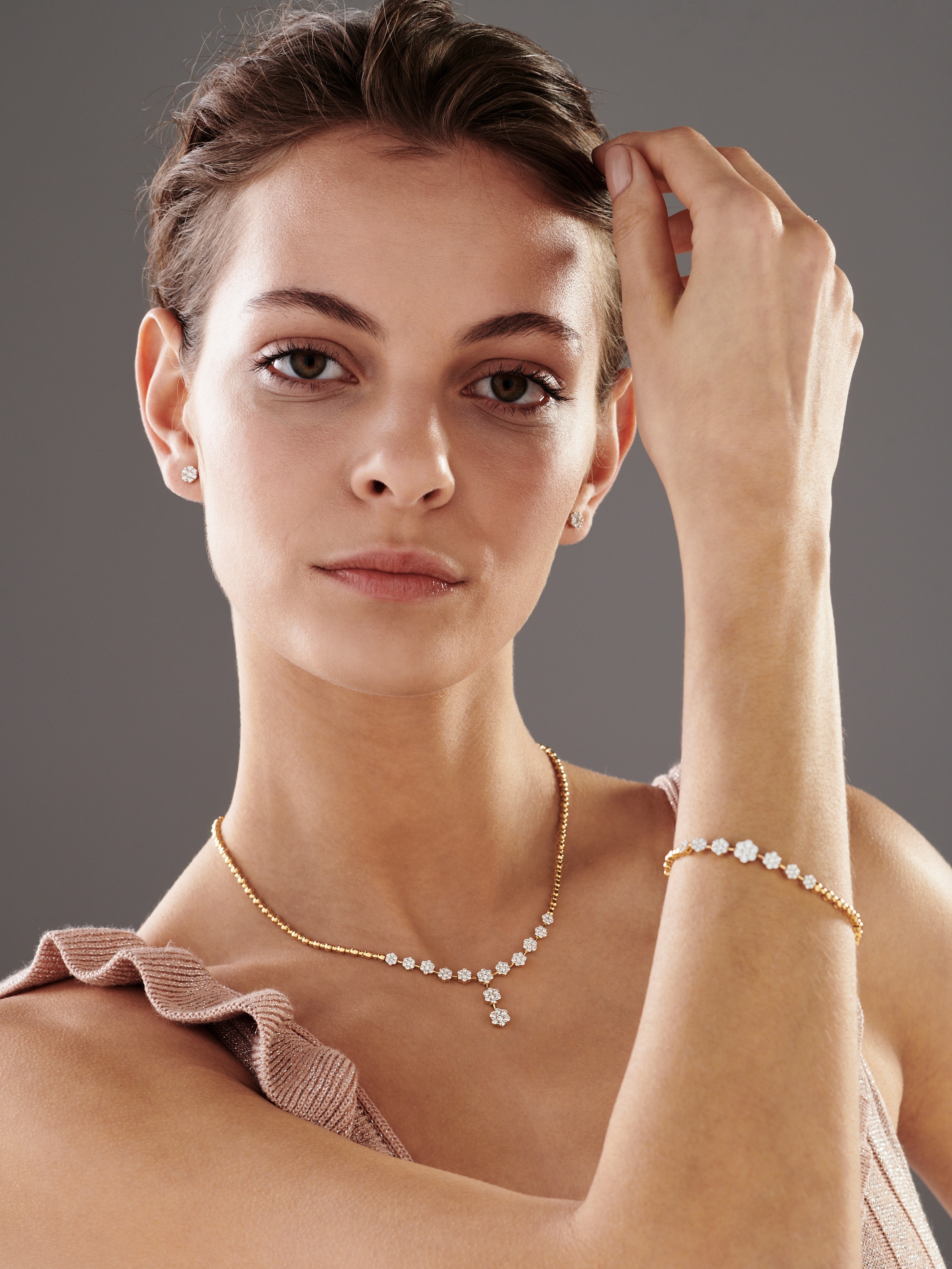 14K Geelgoudketting met Diamanten - 1,91 ct