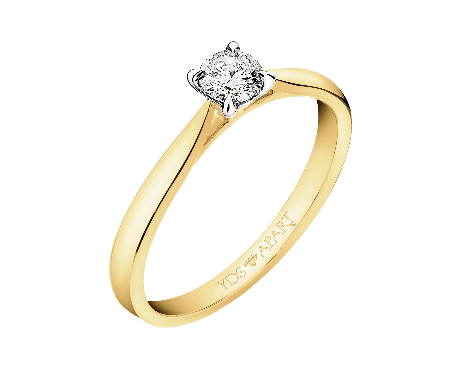 18K Geelgouden Ringen met Diamant
