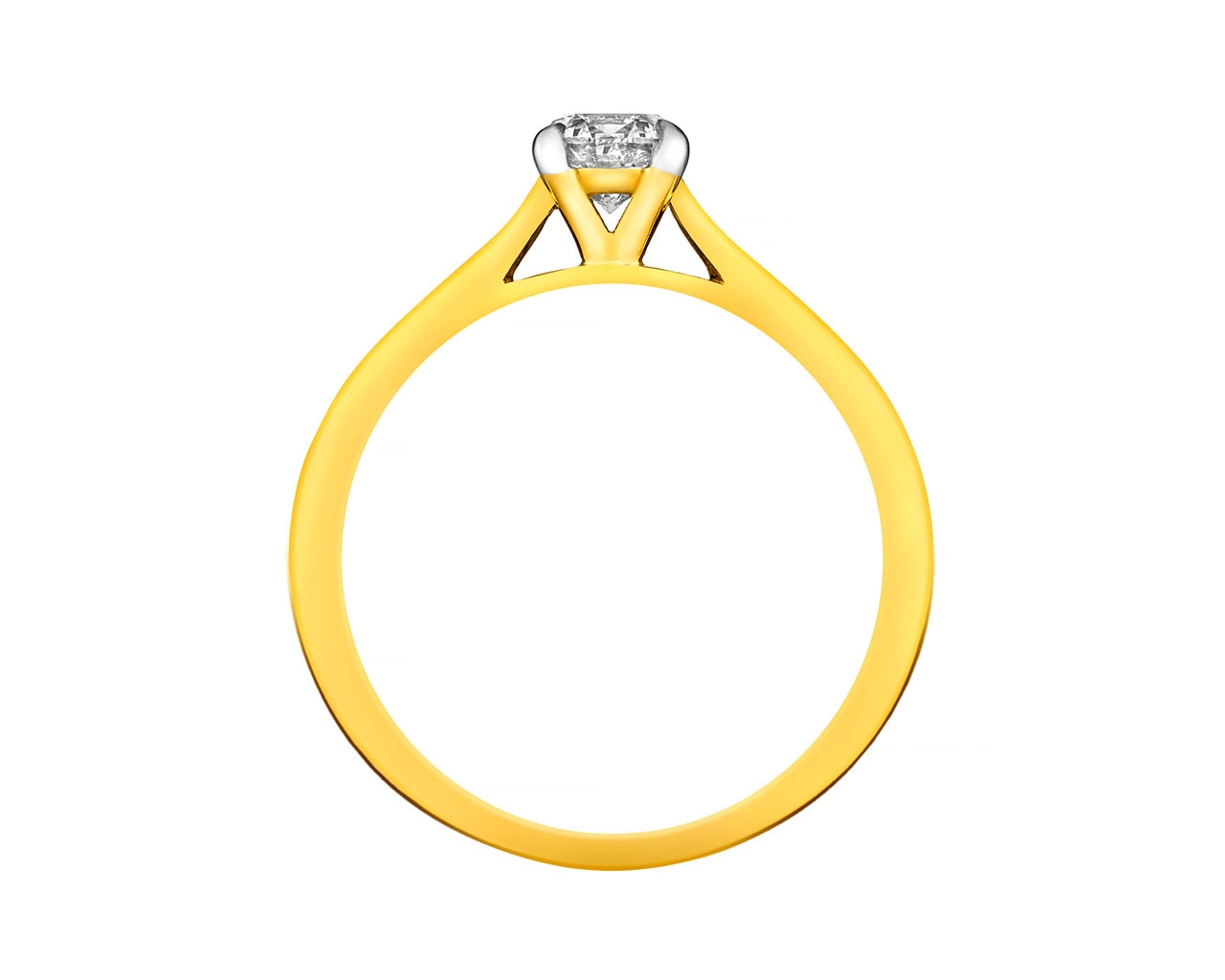 18K Geelgouden Ringen met Diamant