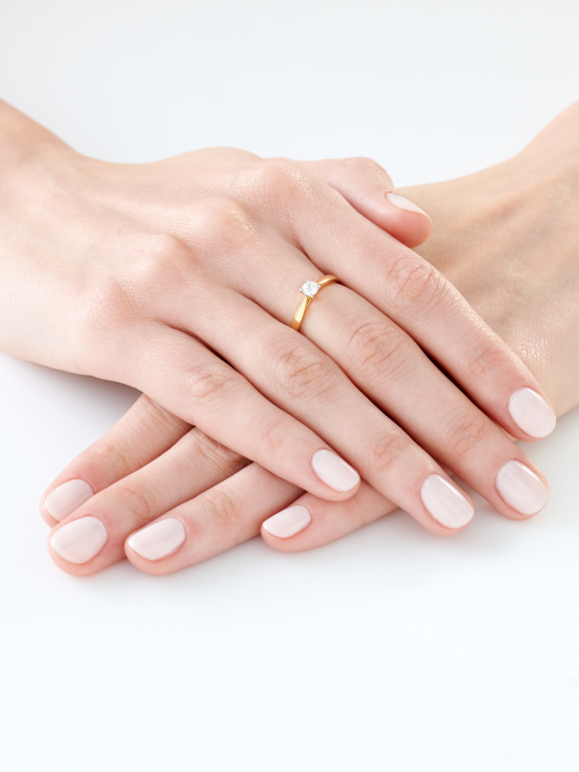 18K Geelgouden Ringen met Diamant