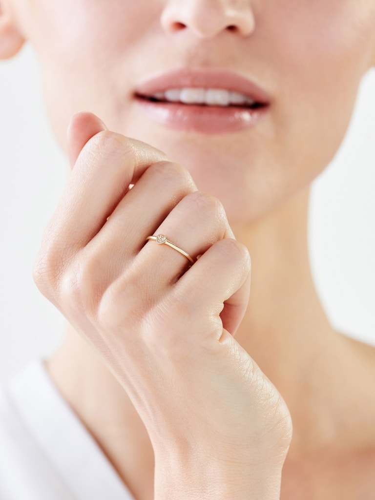 14K Geelgouden Ring met Cubic Zirconia