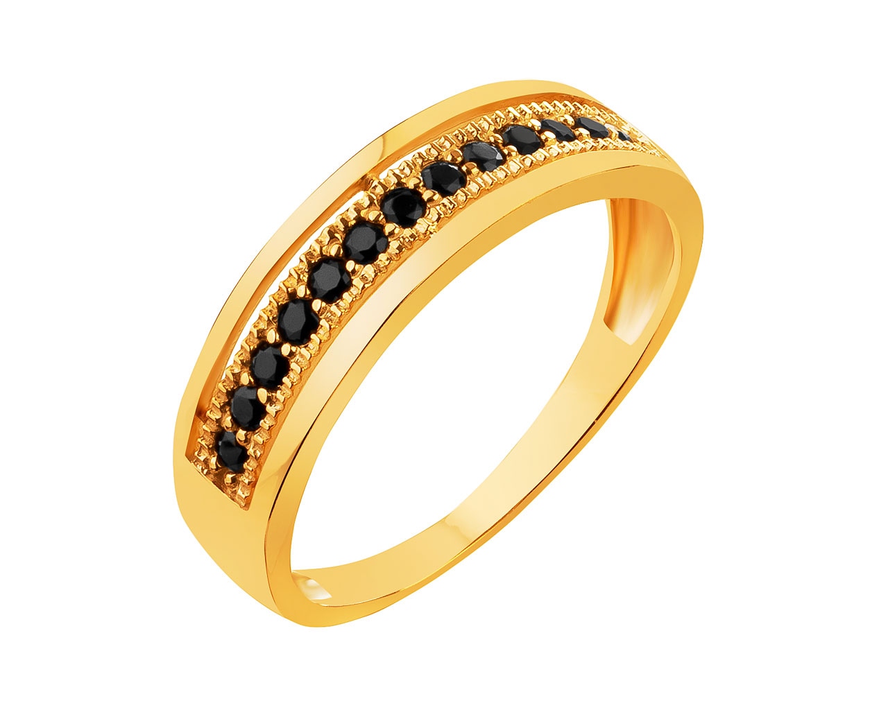 Elegant Geelgouden Ringen met Cubic Zirconia
