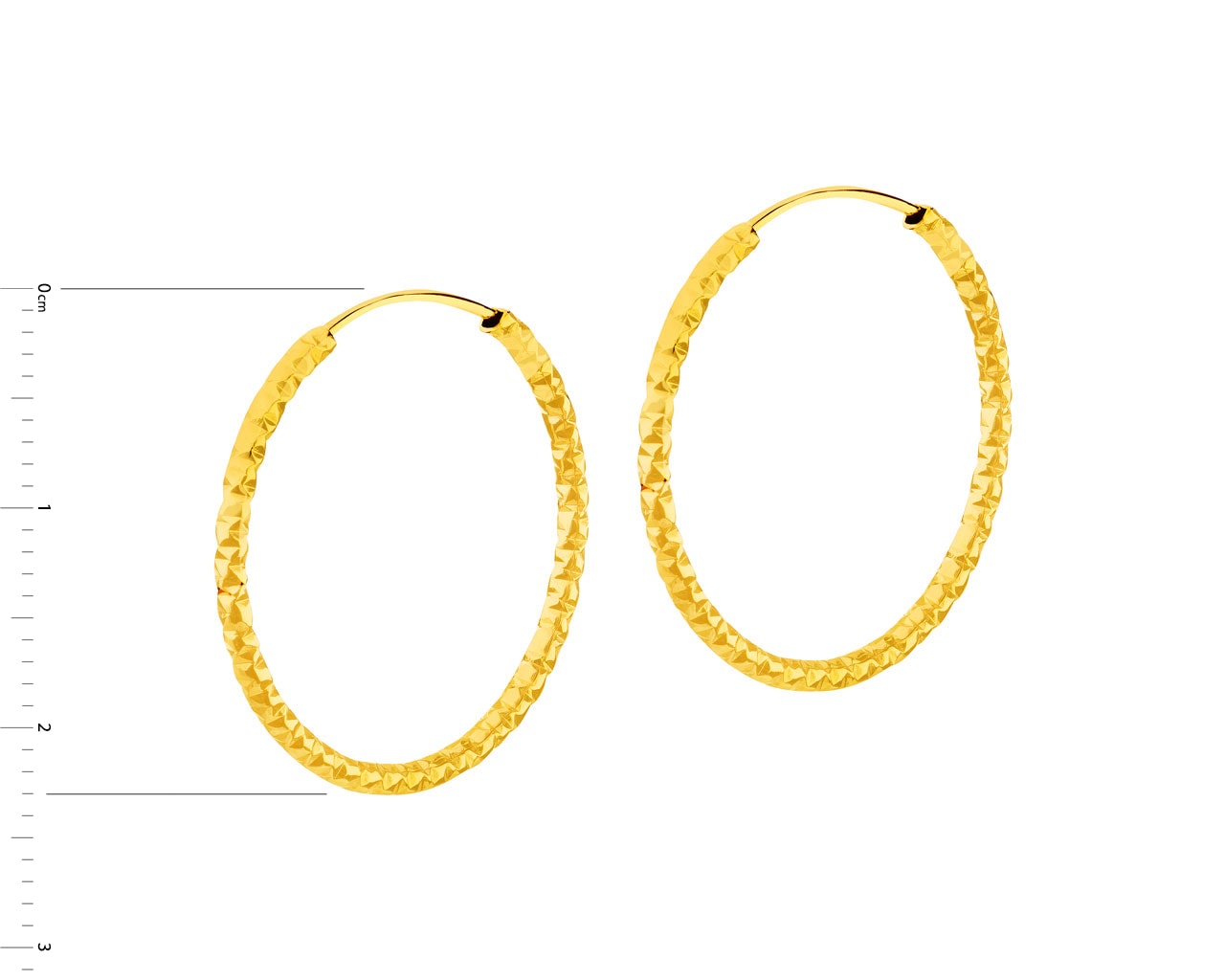 14 K Geelgouden Oorringen