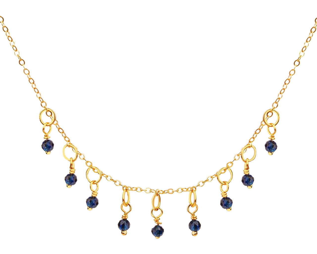 14 K Geelgoud Pendel met Cubic Zirconia