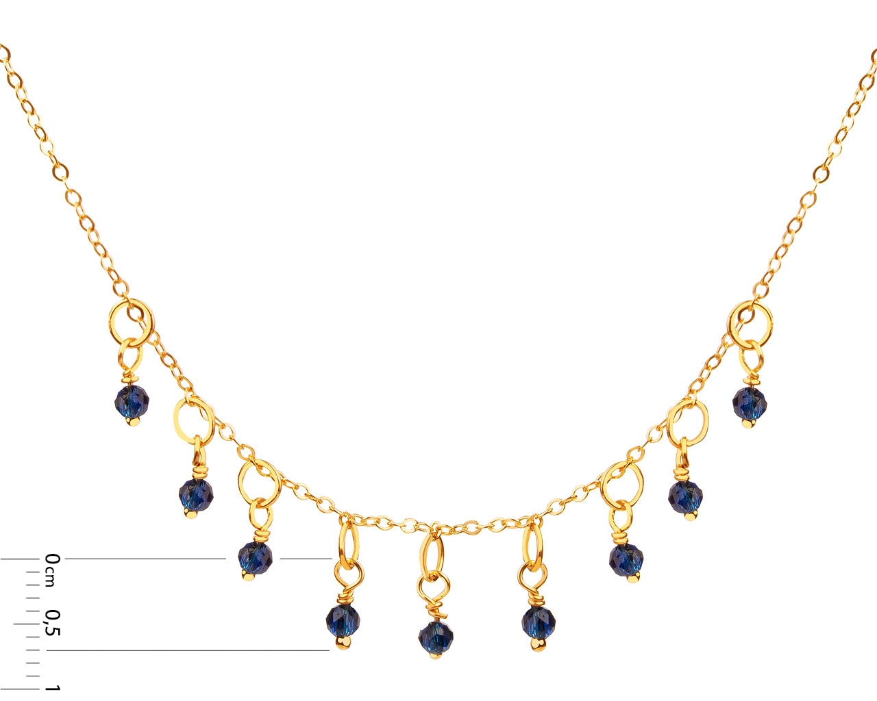 14 K Geelgoud Pendel met Cubic Zirconia