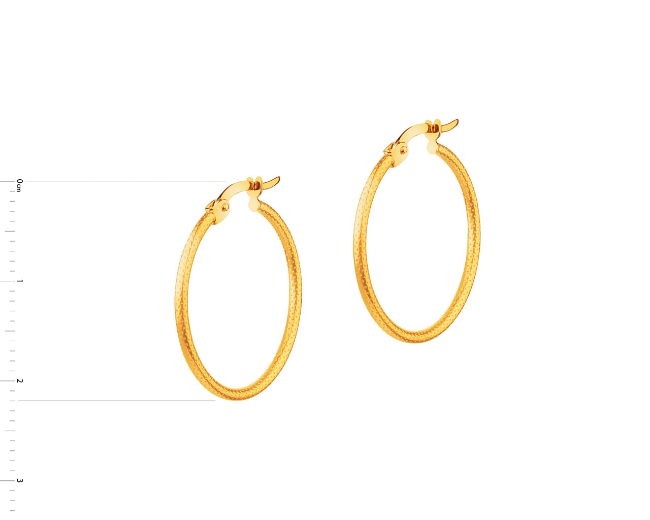 14 K Geelgouden Oorring