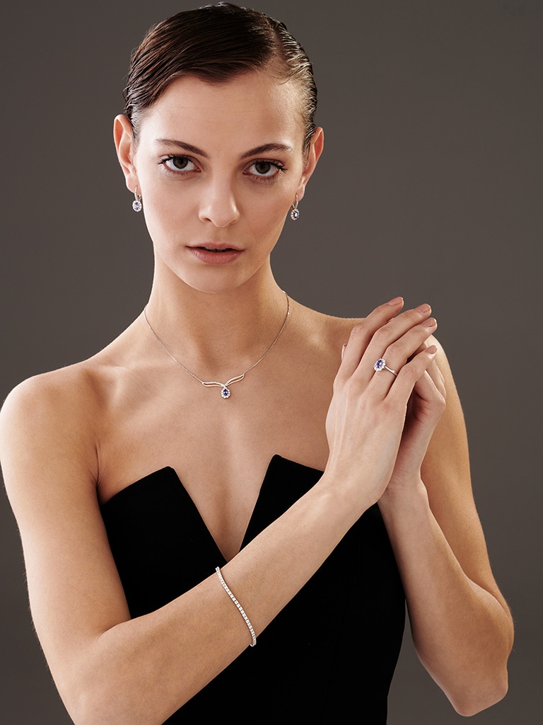 14 K Geelgouden Oorbel met Diamantaccenten
