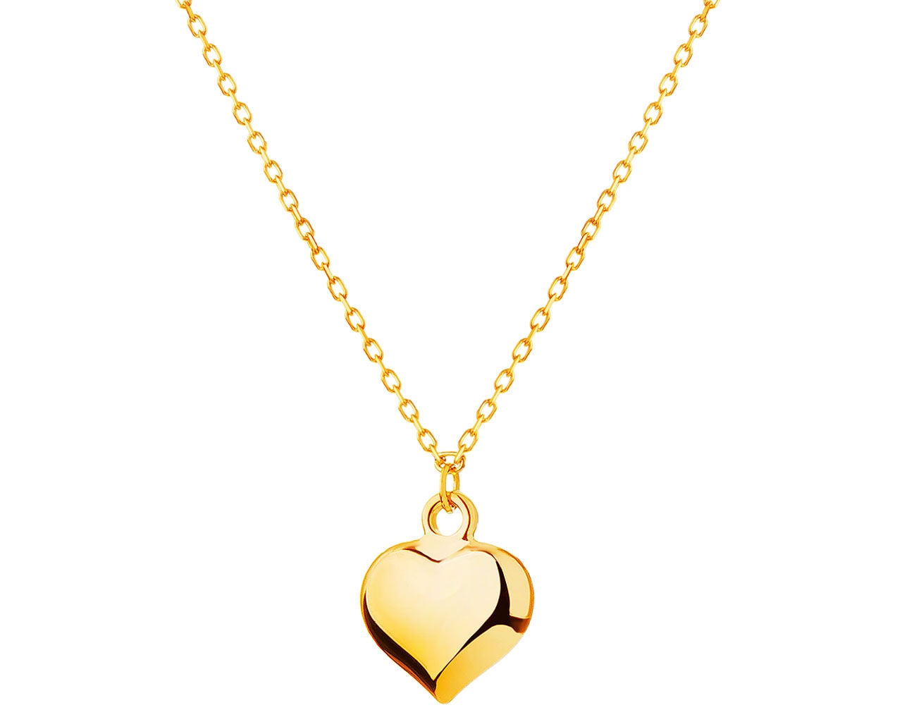 14 K Geelgouden Hartbeeldketting