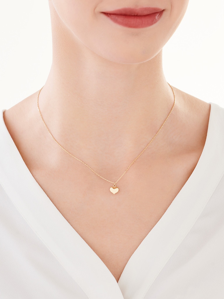 14 K Geelgouden Hartbeeldketting