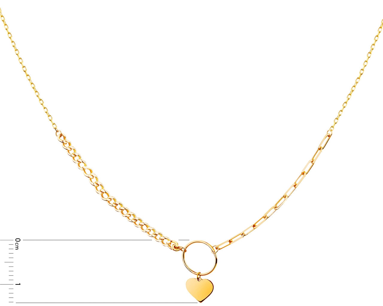 8 K Geelgouden Necklace