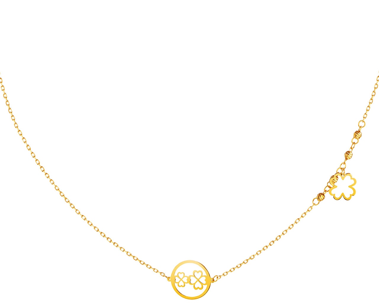 8 K Geelgouden Necklace