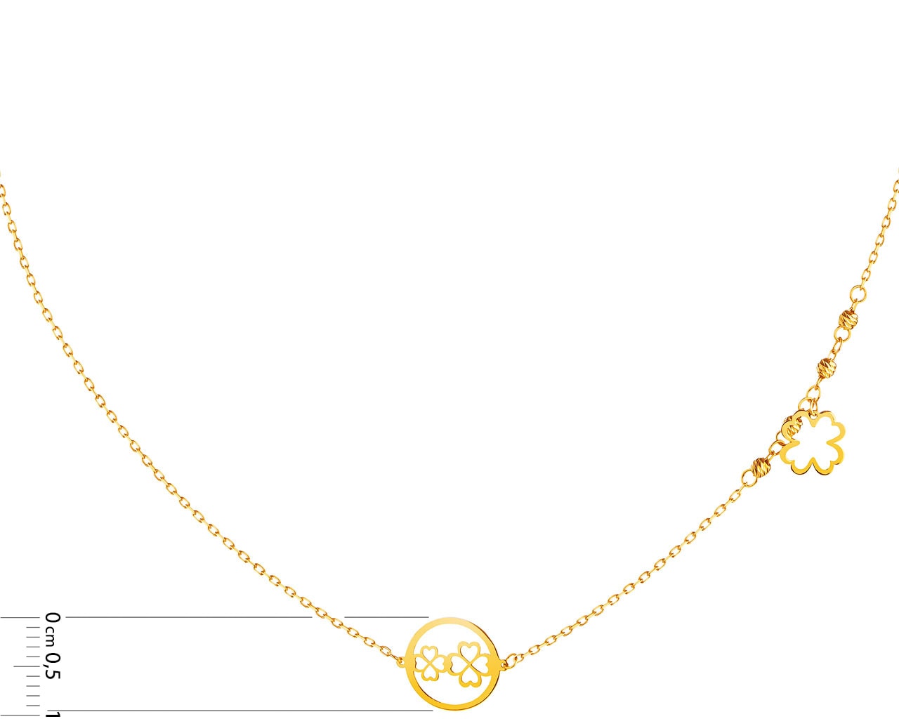 8 K Geelgouden Necklace