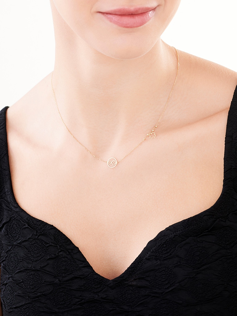 8 K Geelgouden Necklace