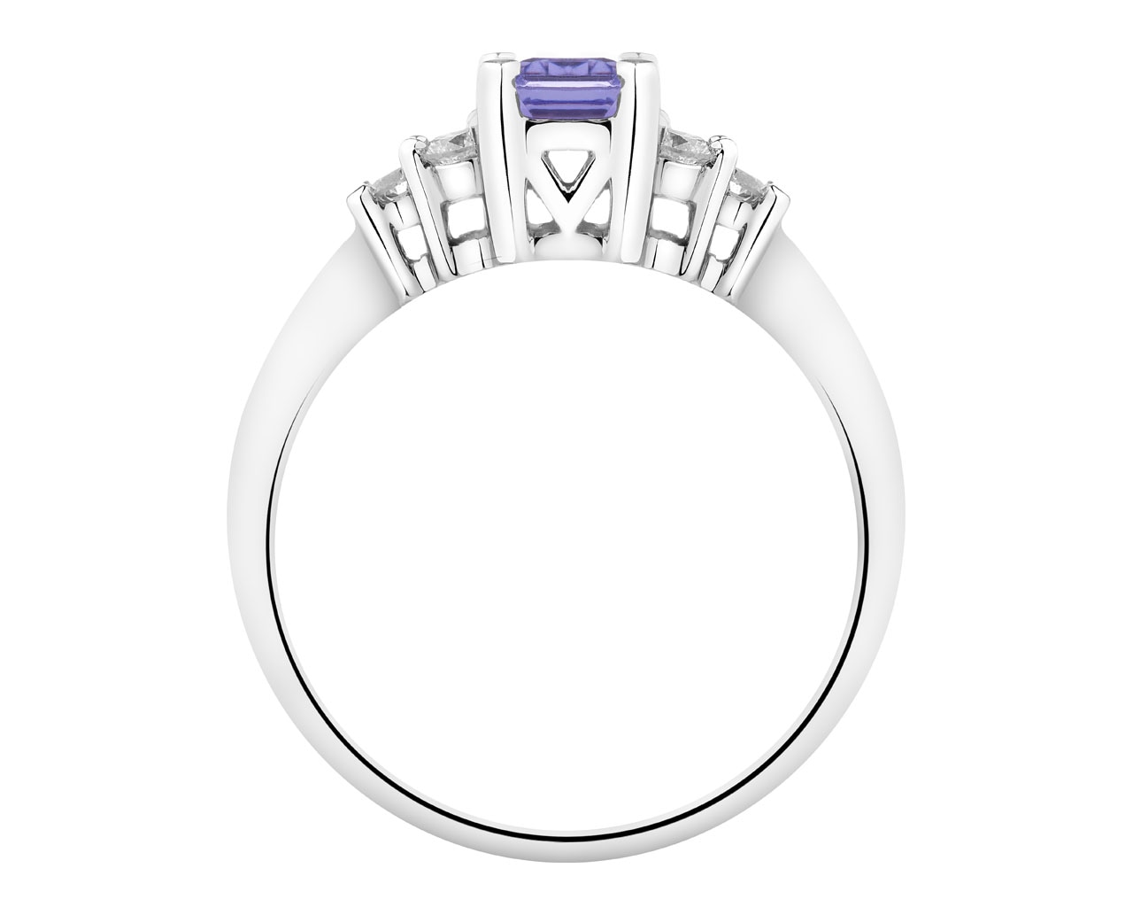 14 K Geelgoud Ring met Diamanten