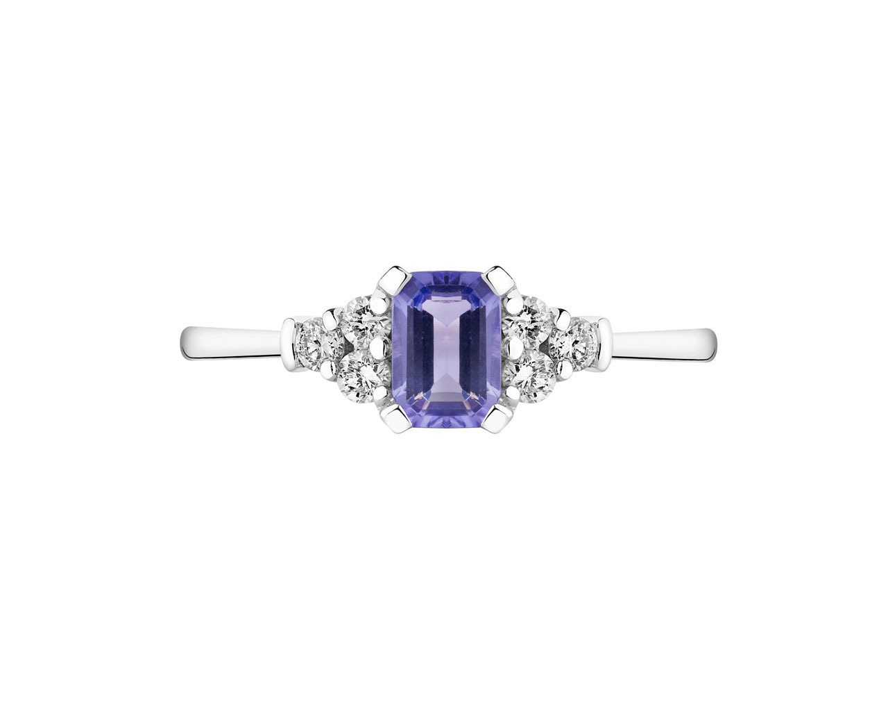 14 K Geelgoud Ring met Diamanten