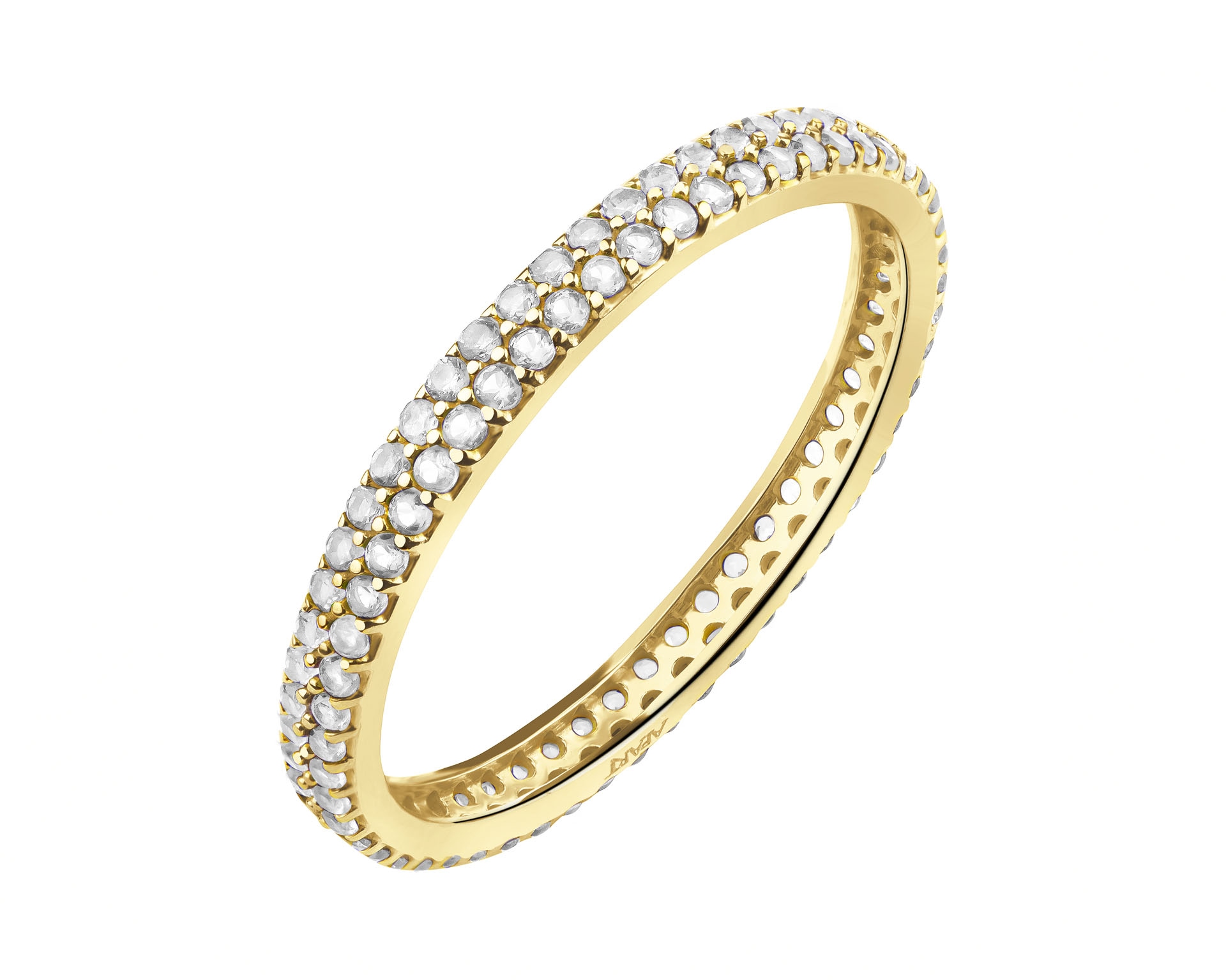 Eeuwige Ringen van Geelgoud met Cubic Zirconia