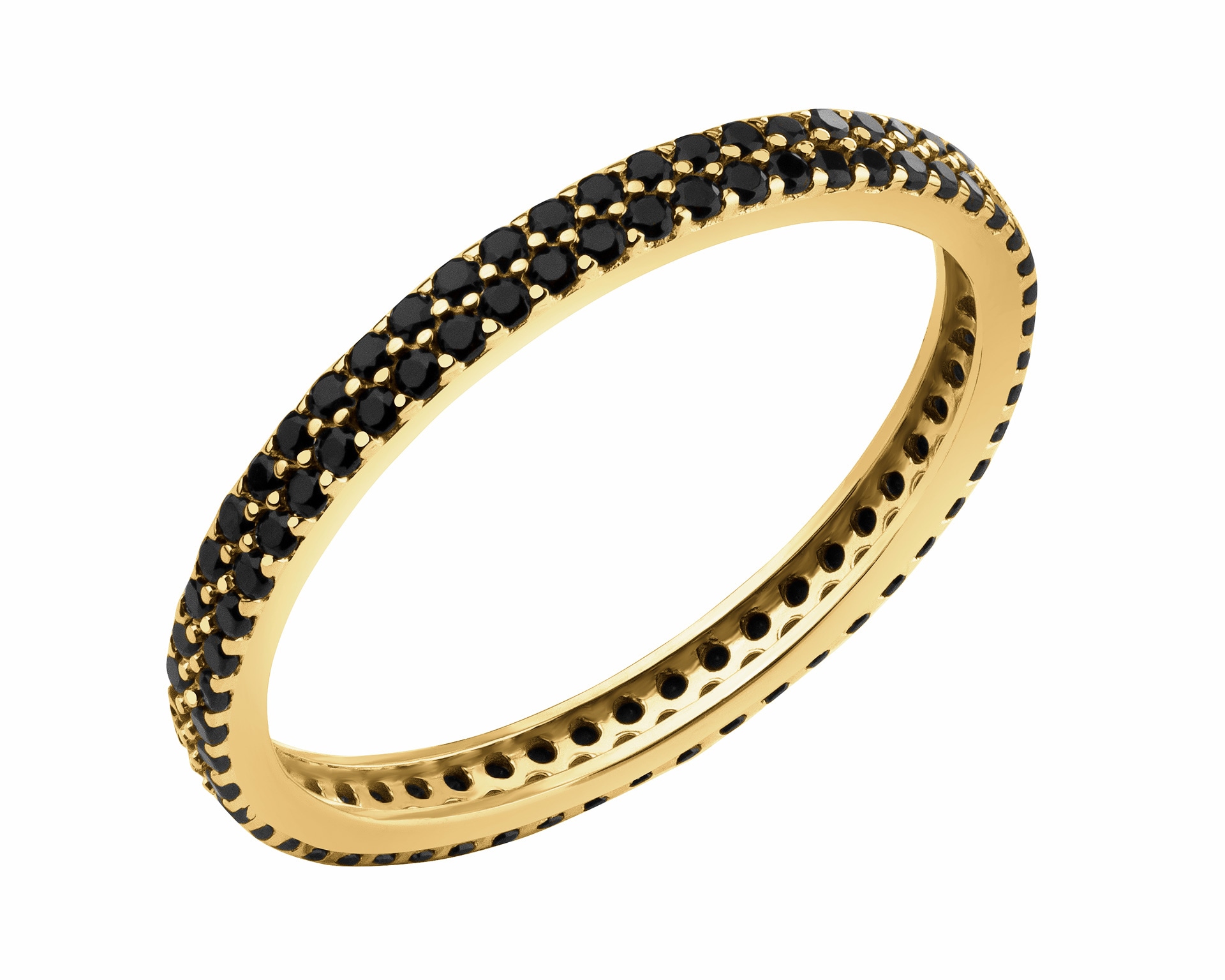 Eeuwige Ringen van Geelgoud met Cubic Zirconia