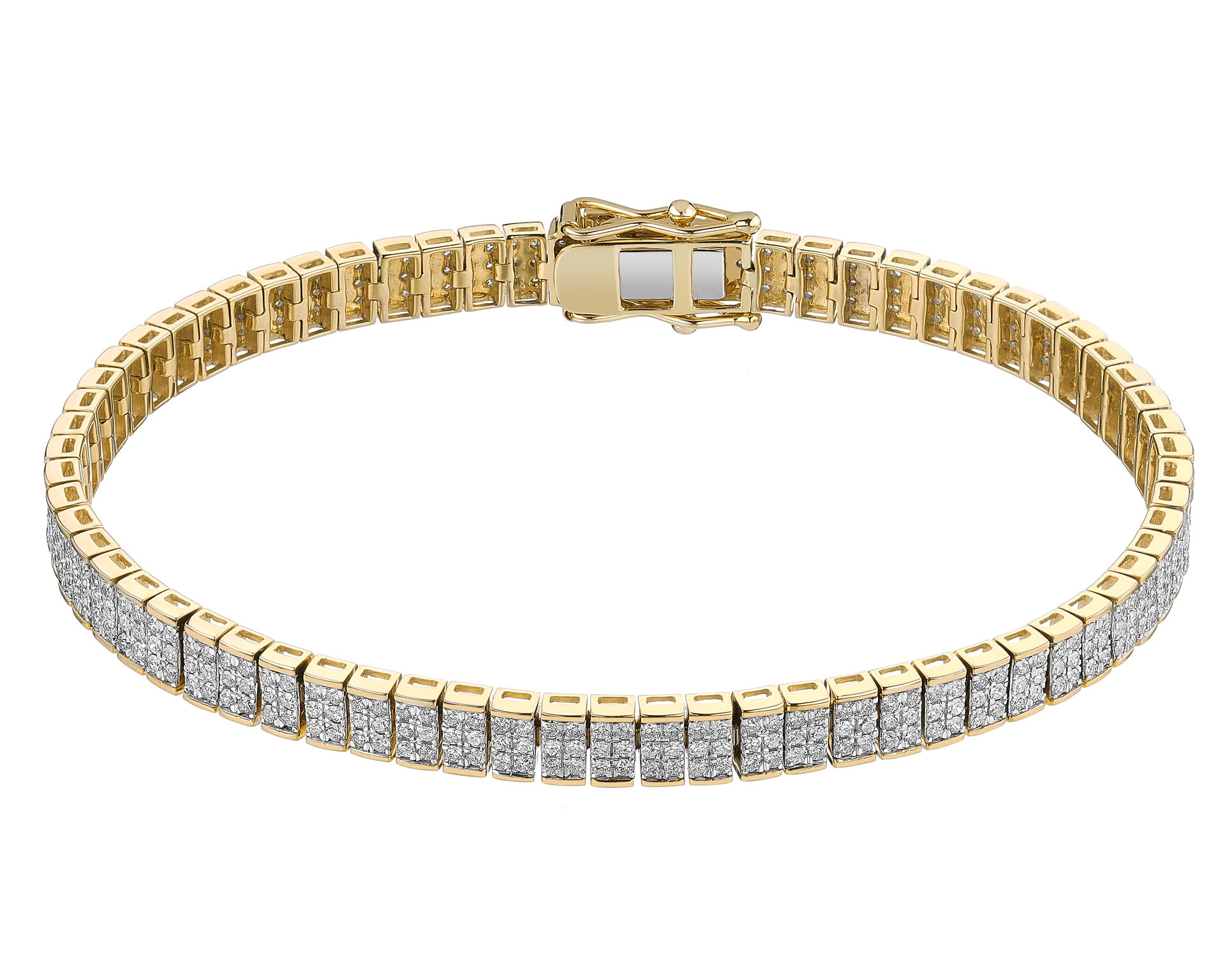 14 K Geelgoud Bracelet met Miyuki