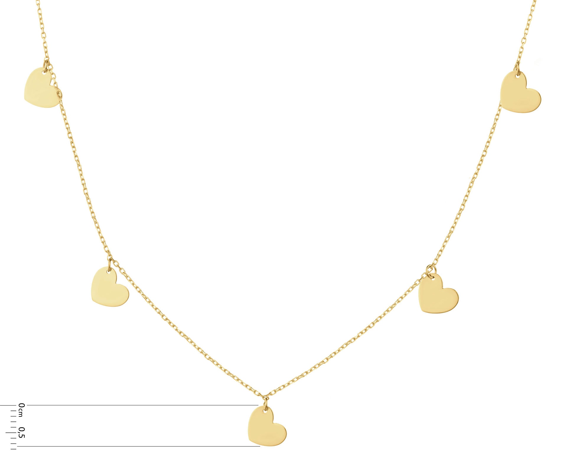 8 K Geelgouden Hangerketting