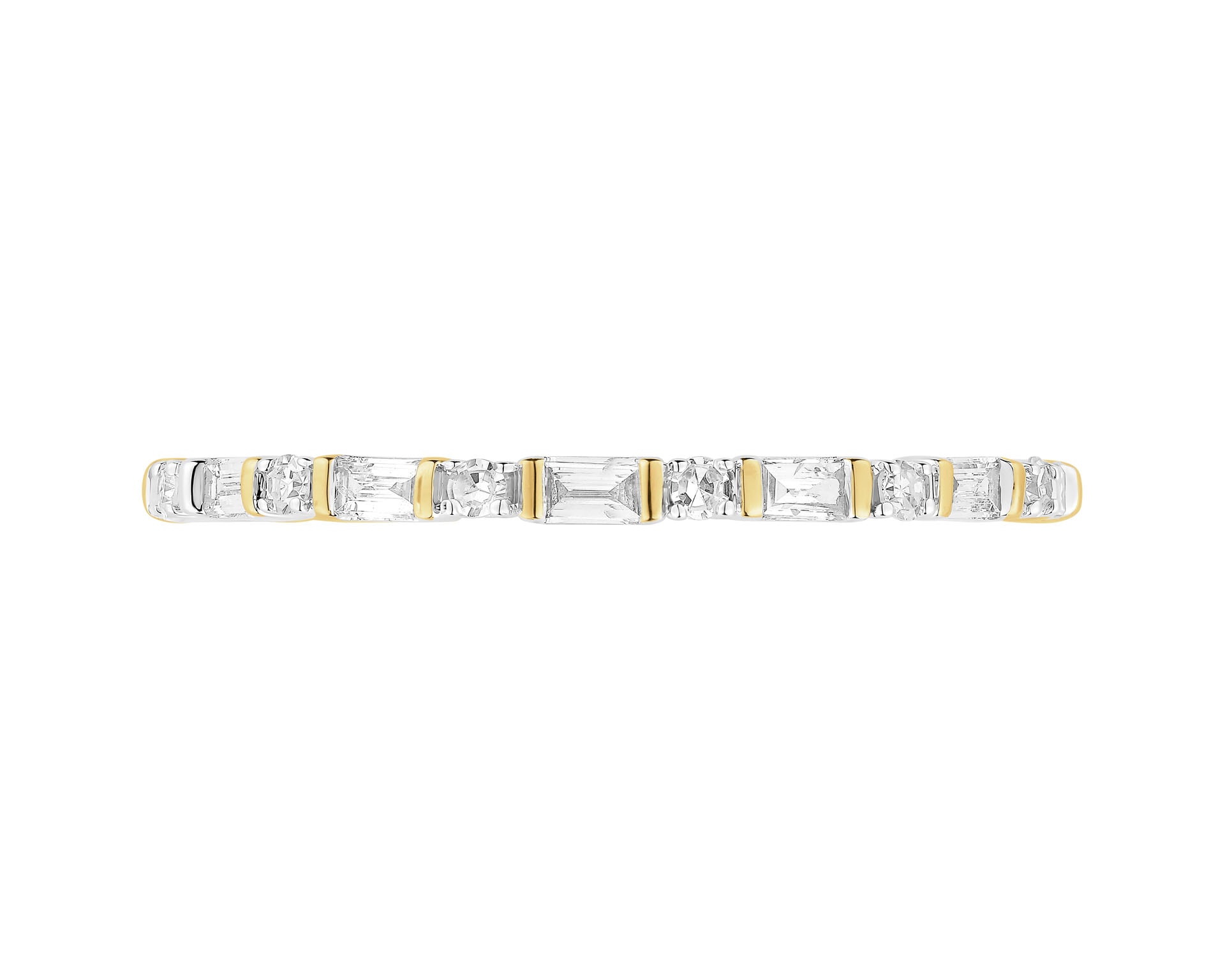 Elegant 14K Geelgoud Ring met Diamant
