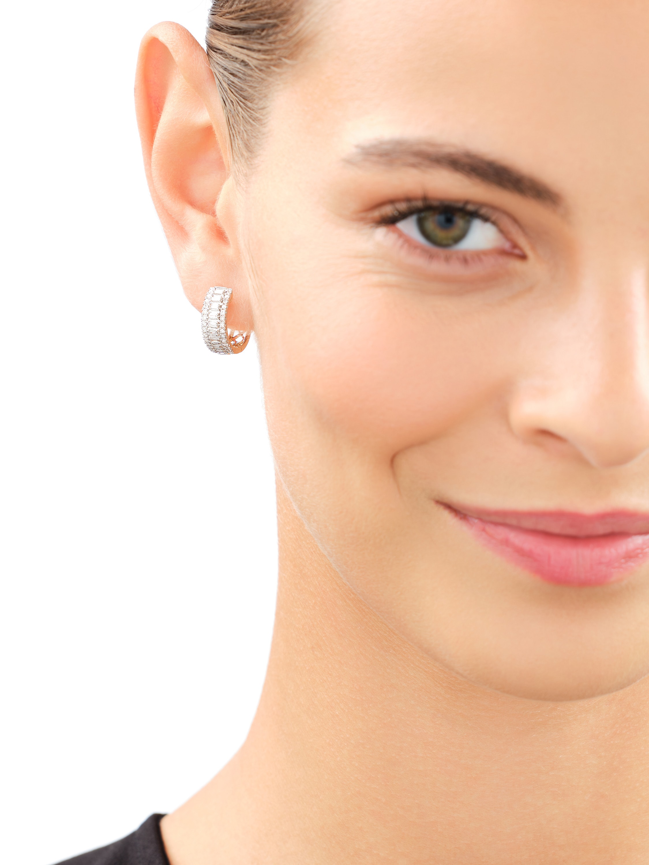 14 K Geelgouden Hoop Earring - 0,66 ct